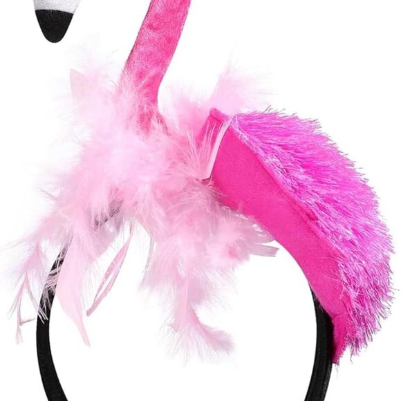 Creative Flamingo Hat Hawaii Pink Flamingo Headband Hair Tropical Accessories Fl - Picture 1 of 9